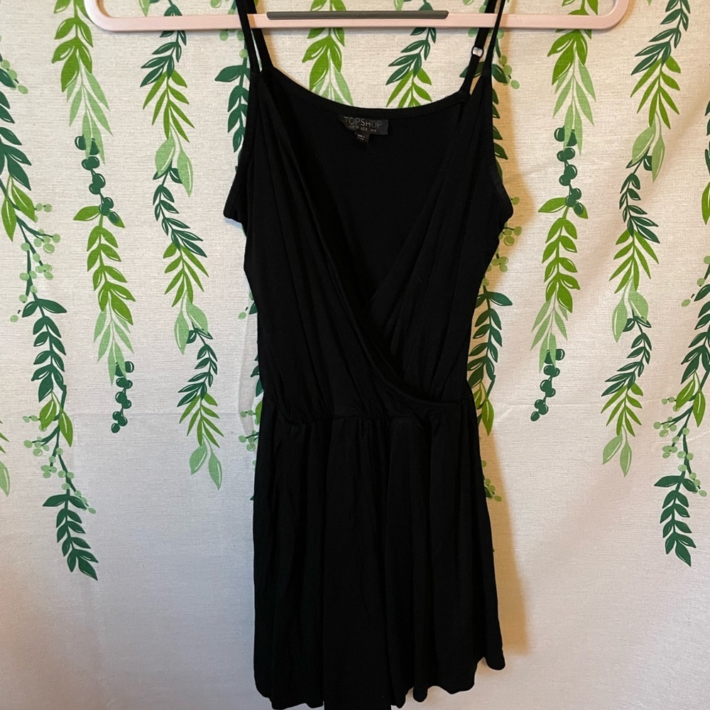 Size 4 Topshop Black Romper B1